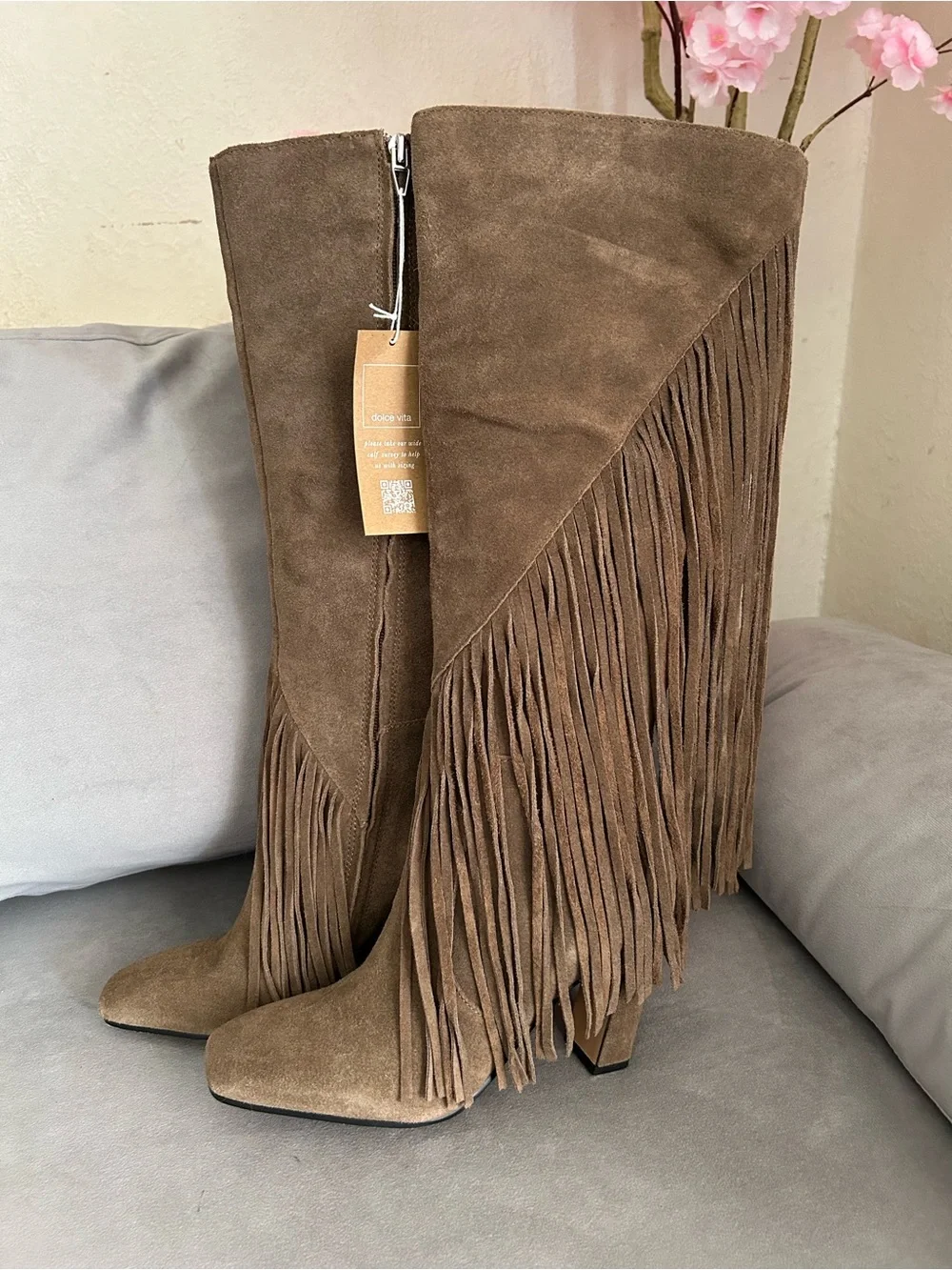 Dolce Vita Giano Boots Olive Suede